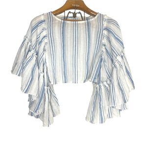 Kimchi Blue Raine Bell Sleeve Blouse Sz: S